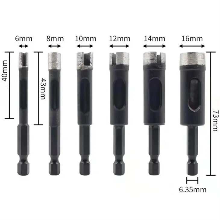 drill bits tal-qalba tad-djamanti sinterizzati