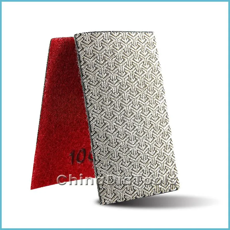 Electroplated Diamond Hand Polishing Pad Rectangle Shape